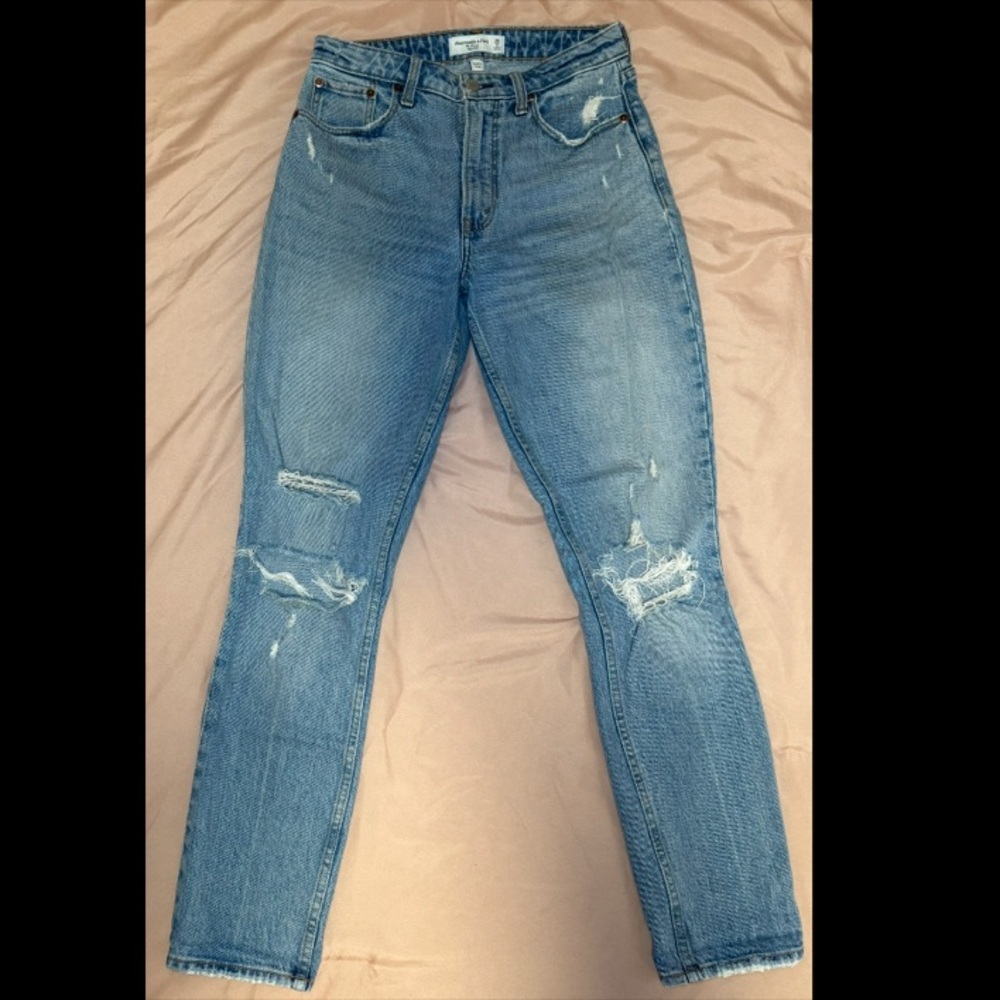 Abercrombie & Fitch Women's Skinny Jeans - Light Blue